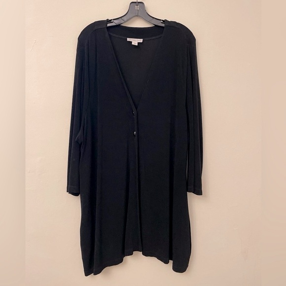 NWOT! Coldwater Creek Women’s Black Cardigan/Duster Versatile Plus Size 3X - Picture 1 of 11